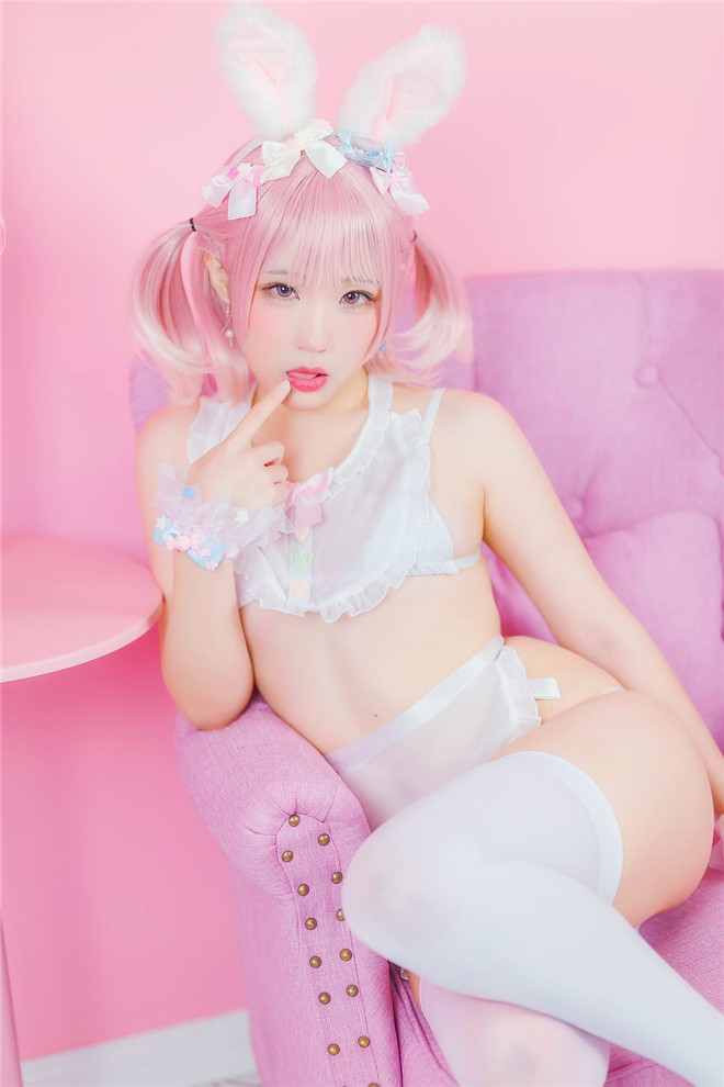 Mime弥美-白粉色兔女郎[30P/201MB]